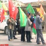 Bakıda İsrail əleyhinə etiraz aksiyası keçirilib (video)