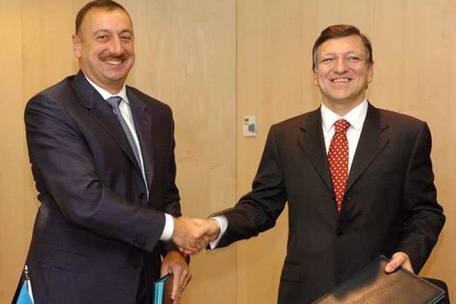 Azərbaycan prezidenti və AB sədri enerji sahəsində əməkdaşlıqda qarşılıqlı anlaşmaya dair memorandum imzalayıb