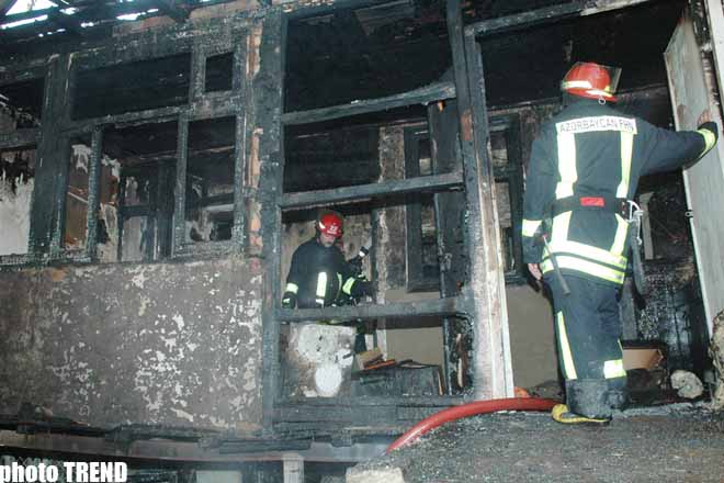 Bakıda internat məktəbində yanğın olub, 3 nəfər xəsarət alıb