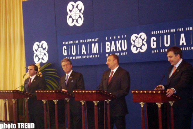 GUAM ölkələri prezidentləri təşkilatın regionda xüsusi rolunu qeyd ediblər