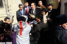 Azərbaycanda İran Səfirliyi qarşısında piket keçirilib (FOTO)