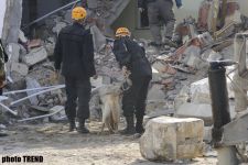 Bakıda baş vermiş partlayış nəticəsində dağılmış binanın qalıqları altından bir nəfərin cəsədi çıxarılıb (ƏLAVƏ OLUNUB-8) (FOTO)