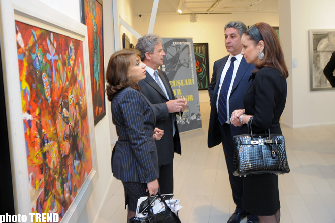 Azərbaycanın Müasir İncəsənət Muzeyində "Uçuşa baxış" bədii sərgisinin açılışı olub (FOTO)