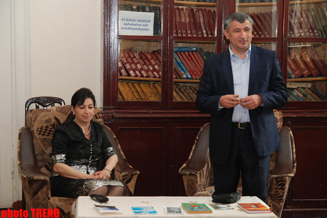 Şairə Xəzangül Hüseynovanın yaradıcılıq gecəsi keçirilib (FOTO)