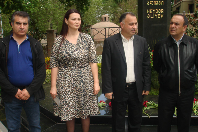 Gürcüstanda ümummilli lider Heydər Əliyevin anadan olmasının 87-ci ildönümü qeyd olunub (FOTO)