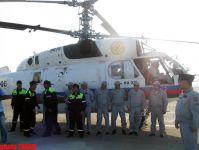 Azərbaycan Fövqəladə Hallar Nazirliyinin iki helikopteri yanğınların söndürülməsində iştirak etmək üçün Rusiyaya uçub (FOTO)