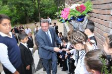 Heydər Əliyev Fondunun dəstəyi ilə Gürcüstanda təmir edilmiş 3 Azərbaycan məktəbinin açılış mərasimi olub (FOTO)