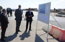 Azərbaycan Prezidenti İlham Əliyev Bakıda avtomobil yollarının genişləndirilməsi və tikintisi ilə tanış olub (FOTO)