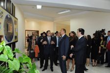 Azərbaycan Prezidenti Bakı şəhərinin Xətai rayonunda yəhudi uşaqlar üçün "Xabad-Or-Avner" təhsil mərkəzinin açılışında iştirak etmişdir (FOTO)