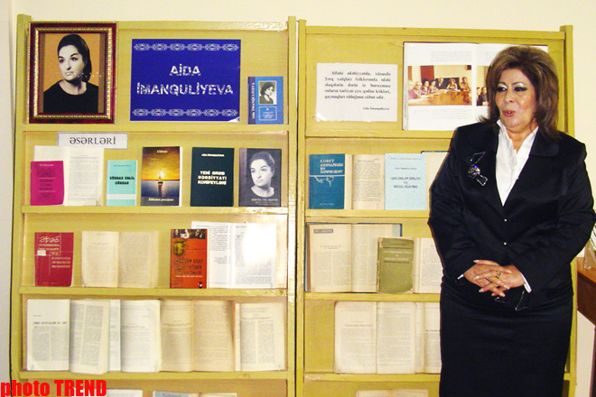 Görkəmli şərqşünas alim Aida İmanquliyevanın 71 illiyinə həsr olunmuş sərgi keçirilib (FOTO)