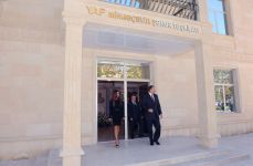 İlham Əliyev Yeni Azərbaycan Partiyası Mingəçevir şəhər təşkilatının yeni inzibati binasının açılışında iştirak edib (FOTO)