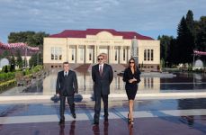 Azərbaycan Prezidentinin Mingəçevir şəhərinə səfəri başlayıb (FOTO)
