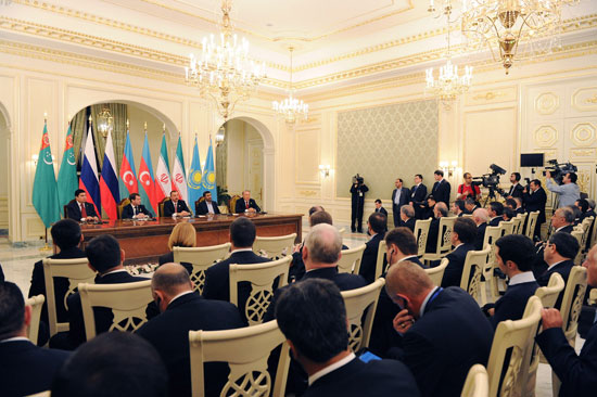 Xəzərdə təhlükəsizlik sahəsində əməkdaşlıq haqqında saziş imzalanıb (YENİLƏNİB)(FOTO)