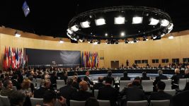Azərbaycan Prezidenti ISAF iclasında iştirak edib (FOTO)