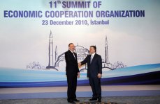 Azərbaycan Prezidenti İqtisadi Əməkdaşlıq Təşkilatının XI Sammitində iştirak edir (FOTO)