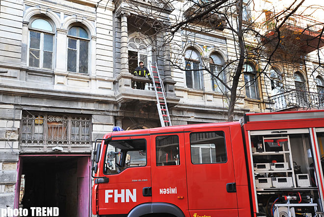 Bakıda keçmiş Travmotologiya Xəstəxanasında baş verən yanğın söndürülüb, xəsarət alan yoxdur - FHN (ƏLAVƏ OLUNUB-2) (FOTO)