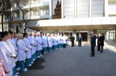 Azərbaycan Prezidenti Elmi Cərrahiyyə Mərkəzinin binasında aparılan yenidənqurma işləri ilə tanış olub (FOTO) (ƏLAVƏ OLUNUB)