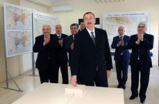 Oğuz-Qəbələ-Bakı su kəmərinin çəkilişi nəticəsində paytaxt sakinləri keyfiyyətli su ilə təmin ediləcək - Prezident İlham Əliyev (YENİLƏNİB) (FOTO)