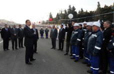 Prezident İlham Əliyev paytaxtda yeni inşa olunan bir sıra yol-nəqliyyat kompleksi obyektlərinin açılışında iştirak etmişdir (FOTO)
