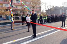 Prezident İlham Əliyev paytaxtda yeni inşa olunan bir sıra yol-nəqliyyat kompleksi obyektlərinin açılışında iştirak etmişdir (FOTO)