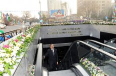 Prezident İlham Əliyev paytaxtda yeni inşa olunan bir sıra yol-nəqliyyat kompleksi obyektlərinin açılışında iştirak etmişdir (FOTO)
