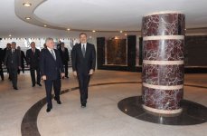 Prezident İlham Əliyev paytaxtda yeni inşa olunan bir sıra yol-nəqliyyat kompleksi obyektlərinin açılışında iştirak etmişdir (FOTO)