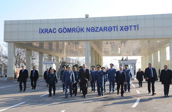 Azərbaycan Prezidenti Sınıqkörpü sərhəd gömrük məntəqəsinin açılışında iştirak edib (FOTO)