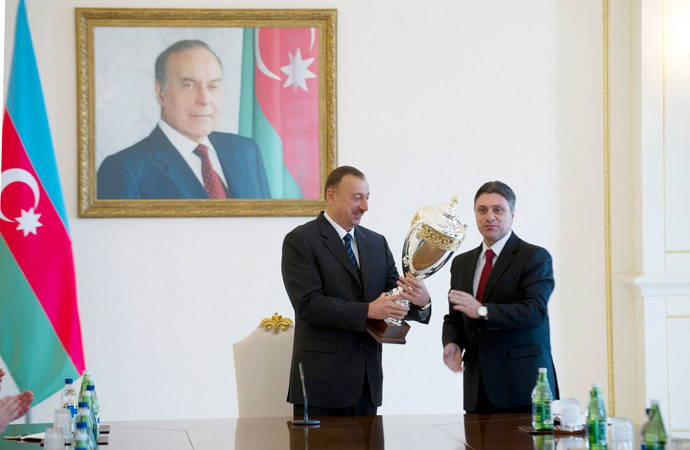 Azərbaycanda artıq futbolda böyük və inamlı addımlar atılır - Prezident İlham Əliyev (FOTO)