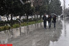 Sabah Azərbaycanın əksər rayonlarında sulu qar və qar yağması davam edəcək (FOTO)