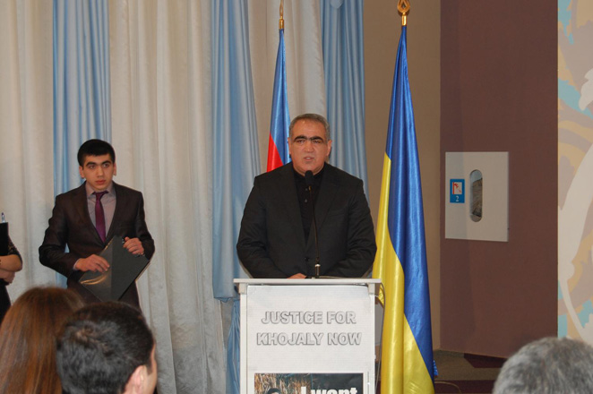 Ukraynanın Donetsk şəhərində Xocalı soyqırımına dair keçirilən tədbirdə Trend BİA-nın "Sözün bitdiyi zaman" sənədli filmi nümayiş etdirilib (FOTO,VİDEO)