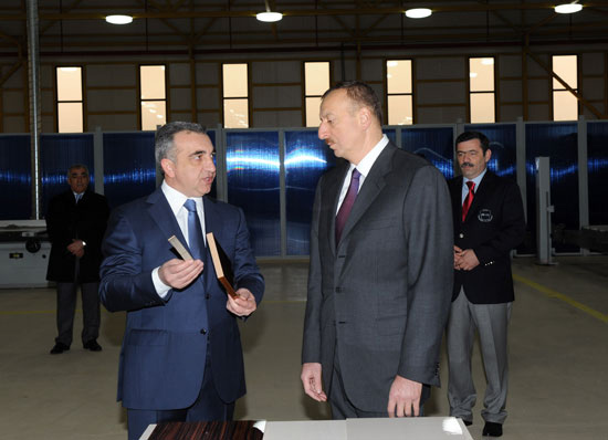 Azərbaycan Prezidenti AZMDF zavodunun və mebel fabrikinin açılışında iştirak edib (FOTO)
