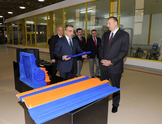 Azərbaycan Prezidenti AZMDF zavodunun və mebel fabrikinin açılışında iştirak edib (FOTO)