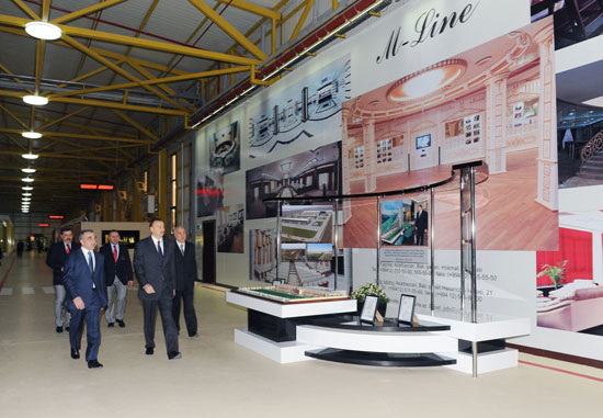 Azərbaycan Prezidenti AZMDF zavodunun və mebel fabrikinin açılışında iştirak edib (FOTO)
