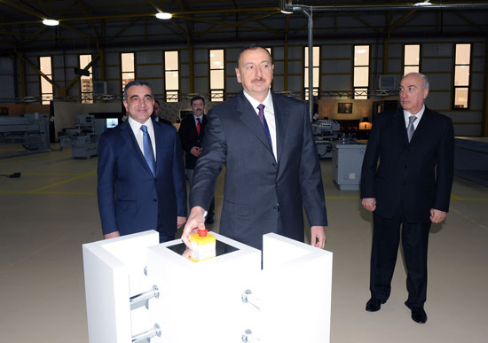 Azərbaycan Prezidenti AZMDF zavodunun və mebel fabrikinin açılışında iştirak edib (FOTO)