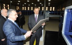 Azərbaycan Prezidenti AZMDF zavodunun və mebel fabrikinin açılışında iştirak edib (FOTO)