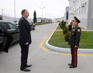 Azərbaycan Prezidenti Mülki Müdafiə Qoşunlarına döyüş bayrağının təqdim olunması mərasimində iştirak edib (FOTO)