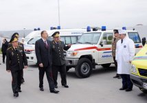 Azərbaycan Prezidenti Mülki Müdafiə Qoşunlarına döyüş bayrağının təqdim olunması mərasimində iştirak edib (FOTO)