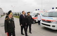 Azərbaycan Prezidenti Mülki Müdafiə Qoşunlarına döyüş bayrağının təqdim olunması mərasimində iştirak edib (FOTO)