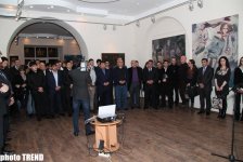 Trend BİA-nın "Sözün bitdiyi zaman" filmi Kiyevdə "Xocalı fəryadı" sərgisinin iştirakçılarına nümayiş olunub (FOTO, VİDEO)