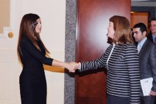 Azərbaycanın birinci xanımı, Heydər Əliyev Fondunun prezidenti Mehriban Əliyeva ABŞ Prezidentinin elm məsələləri üzrə xüsusi nümayəndəsi Elis Qastın başçılıq etdiyi nümayəndə heyəti ilə görüşmüşdür (FOTO)