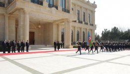 Azərbaycan rəsmi səfərdə olan İsveçrə Konfederasiyasının Prezidentinin rəsmi qarşılanma mərasimi olub (FOTO)