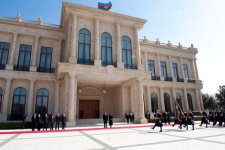 Azərbaycan rəsmi səfərdə olan İsveçrə Konfederasiyasının Prezidentinin rəsmi qarşılanma mərasimi olub (FOTO)