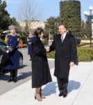 Azərbaycan rəsmi səfərdə olan İsveçrə Konfederasiyasının Prezidentinin rəsmi qarşılanma mərasimi olub (FOTO)