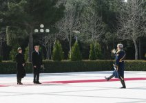 Azərbaycan rəsmi səfərdə olan İsveçrə Konfederasiyasının Prezidentinin rəsmi qarşılanma mərasimi olub (FOTO)