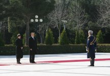Azərbaycan rəsmi səfərdə olan İsveçrə Konfederasiyasının Prezidentinin rəsmi qarşılanma mərasimi olub (FOTO)