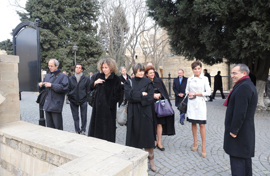 Azərbaycanın birinci xanımı və İsveçrə Prezidenti İçərişəhərdə olublar (FOTO)