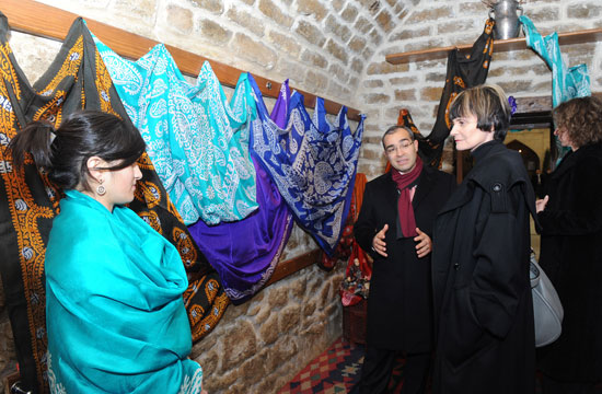 Azərbaycanın birinci xanımı və İsveçrə Prezidenti İçərişəhərdə olublar (FOTO)