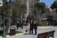 Azərbaycan Prezidenti İlham Əliyev və xanımı Mehriban Əliyeva Bakıda Zabitlər parkının açılış mərasimində iştirak ediblər (FOTO)