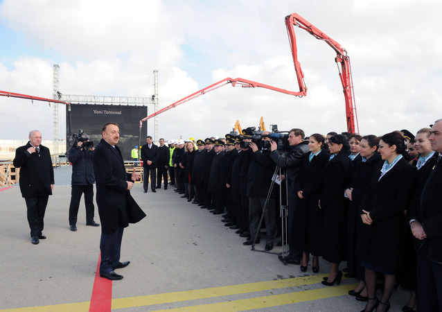 Dünyanın ən gözəl aeroportu məhz Bakıda olacaq - Prezident İlham Əliyev (FOTO) (ƏLAVƏ OLUNUB)