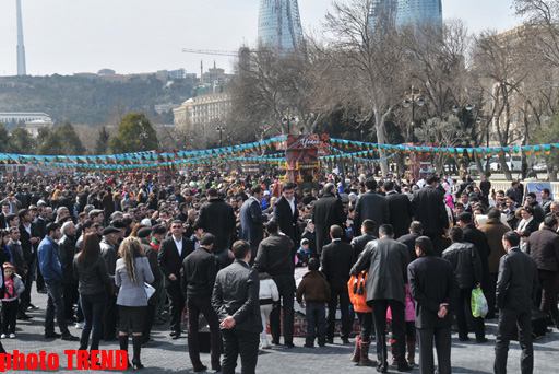 Novruz bayramı münasibətilə Bakıda ümumxalq şənliyi (FOTO)